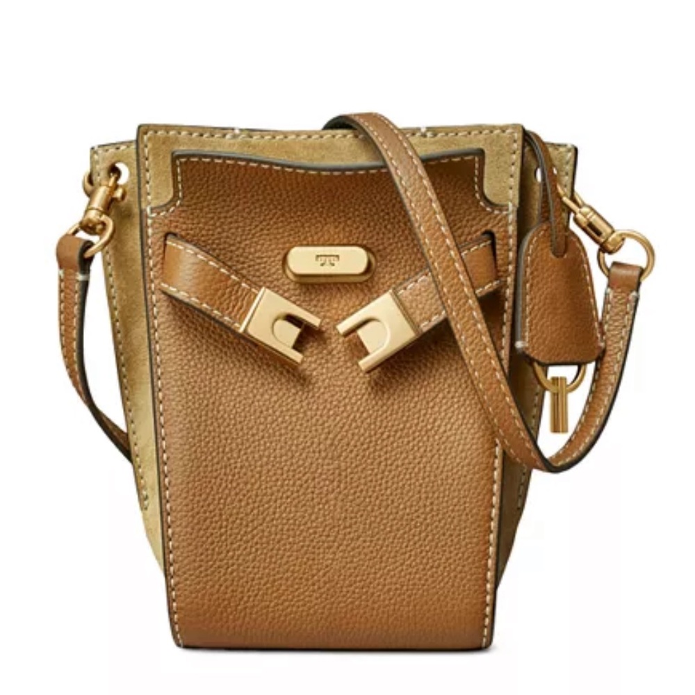 NWT Lee Radziwill Pebbled Double Bucket Bag